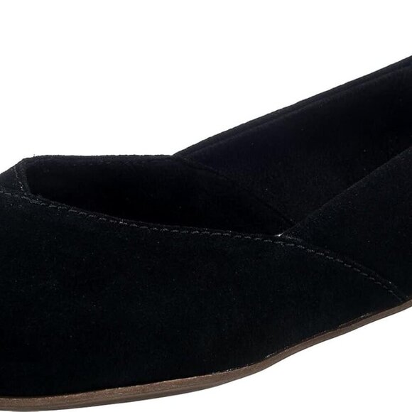 Women's Suede Flat Shoes Size 10 Rubber Sole Almond Toe Casual Comfort